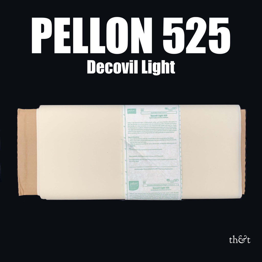 PELLON 525 Decovil Light Fusible Flexible leather like stabilizer threads & tales