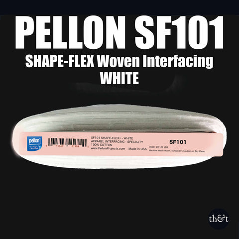 PELLON SF101 | WHITE | Shape-flex Woven Interfacing | by the yard